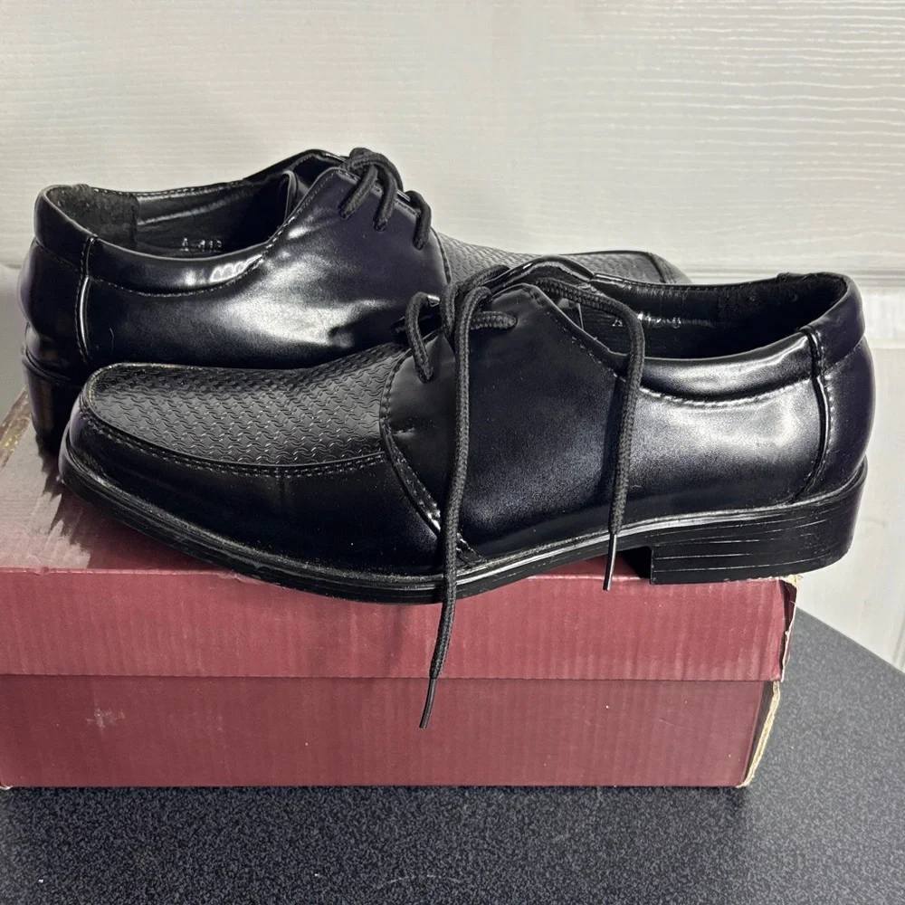 Stylish Black Kids Dress Shoes